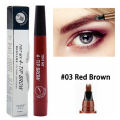 Eyebrow Pen Waterproof 4-Fork Tip Eyebrow Tattoo Pencil Long Lasting Professional Fine Sketch Liquid Eye Brow Pencil.