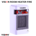 Vision Room Heater Fire with Smooth Moving System. 