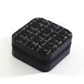 Creative Weaving Pattern Jewelry Box Necklace Box Mini High Quality Weaving Pattern Jewelry Case PU Leather Square Jewelry Box for Travel Accessory Gift for women Fashion Enthusiasts Jewelry.