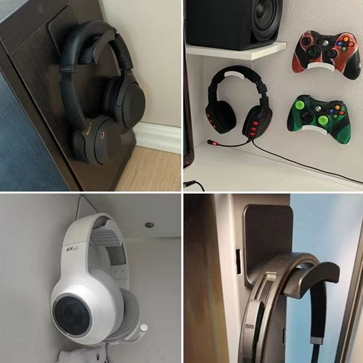 Universal%20Wall%20Mounted%20Headphone%20Stand%20Gaming%20Controller%20Holder%20Headset%20Display%20Rack%20Under%20Desk%20Hanger%20Hook%20For%20Earphone%20-%20Image%204