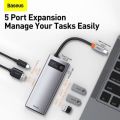 BASEUS Metal Gleam Series 5-in-1 Multifunctional Type-C HUB Docking Station. 