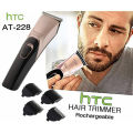 HTC AT-228 Rechargeable Cordless Hair Beard Trimmer Clipper for Men(Multi-color). 
