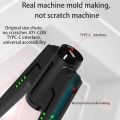 IINE Nintendo Switch Joy Con Charging Grip Bridge- Shaped Charging Dock for Nintendo Switch Joy Con - in Black. 