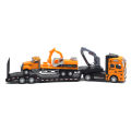 【Funny Bunny Toy Store】Pull-back Design Construction Trailer Moving Joints Head Construction Trailer Model for Kids.