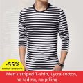 Navy style long-sleeve shirt men T-shirt o-neck stripe t shirt men shirt navy vintage basic 95% cotton shirt.