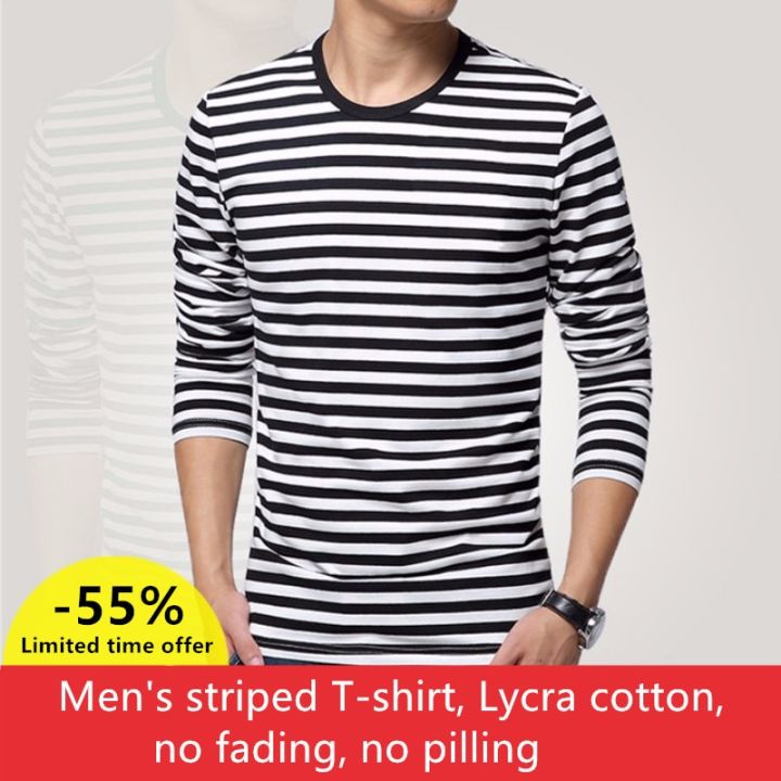 Navy%20style%20long-sleeve%20shirt%20men%20T-shirt%20o-neck%20stripe%20t%20shirt%20men%20shirt%20navy%20vintage%20basic%2095%25%20cotton%20shirt%20-%20Image%203