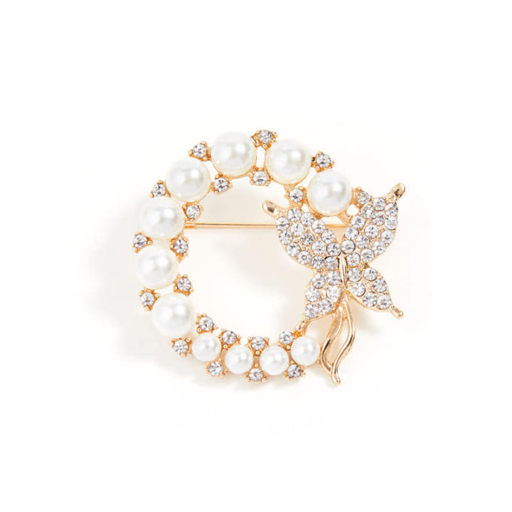 Elegant Flower Brooch Hijab Safety Pin for Women – Unique Design