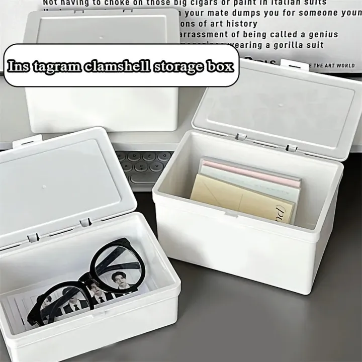 Ins%20Style%20White%20Flip%20Storage%20Box%20Anti-dust%20Storage%20Desktop%20Stationery%20Organizer%20Box%20Multifunctional%20Small%20Object%20Sorting%20Storage%20Boxes%20-%20Image%206