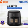 Philips 2000 Series Airfryer NA230 (6.2L) – RapidAir Technology, 13 Auto Programs, Cooking Window, 1700W – Healthy Frying with Up to 90% Less Fat. 