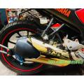Yamaha fz-v3 Motorcycle exhaust/silencer metal cover colour-golden. 