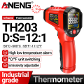 ANENG TH202/TH203 Infrared Thermometer -50~600℃ Industrial Grade Smart Temperature VA Reverse Color Screen Pyrometer Tester.