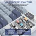ATTACK SHARK K86 Linear Switch Wireless Triple Mode Mechanical Keyboard Knob Smart Screen Full Key Hot Swap Gaming Keyboard.