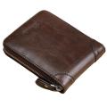 PU Men's Wallet Soft-touch Personalized Casual Leather Wallet Zipper Wallet for Use Gift for Men Business Essential Travel Accessory Fashion Accessory.