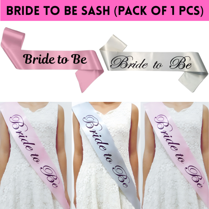 Bride To Be Sash – Elegant Accessory for Bridal Shower, Wedding & Bachelorette Celebration (Pack of 1 Pc)