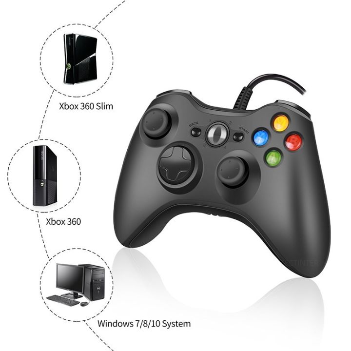 USB Wired Game Controller For Xbox360 Console Joypad For Win 7/8/10 PC Joystick Controle Mando Gamepad For Xbox 360 Accessories