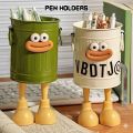 1 Pcs cartoon pen holder organizer simple storage holder for desk storage, office storage, home study storage. 