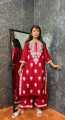 Lucknow Embroidery Work Readymade 2-pcs Short Kmeez Salwar Kameez For Women D-02.