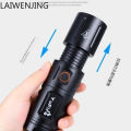HLZ strong light flashlight T40 zoom white remote light outdoor multi-function flashlight_D Shop.