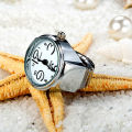 Finger Watch Mini Adjustable Elastic Strap Quartz Movement Jewelry Clock Women Men Finger Watch Daily Wear Finger Ring Watch.