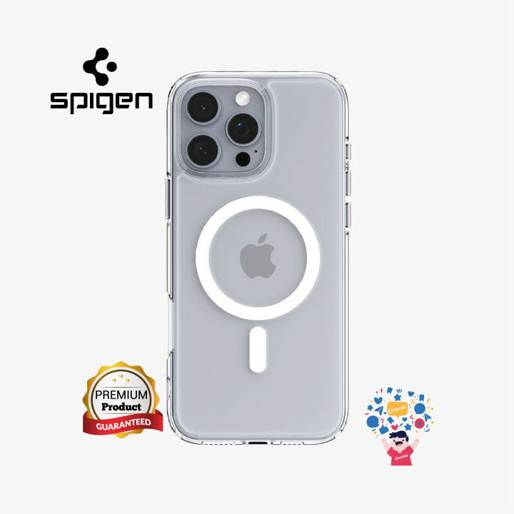 Spigen%20iPhone%2016%20Pro/16%20Pro%20Max%20Transparent%20Ultra%20Hybrid%20(MagFit)%20Case%20-%20Image%204