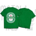 Green color man t-shirt Heineken - T-Shirt - T Shirt - T Shirt.