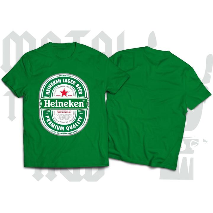 Green color man t-shirt Heineken - T-Shirt - T Shirt - T Shirt