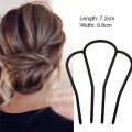 Women Hair Insert Comb Messy Bun Hair Pin Metal Wave Shape Hair Fork For Parties ANLAN. 