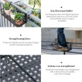 Migeet Flower Pot Stand Rack Deck Rail Flowerpot Railing Shelf Balcony Rail pl-anter Shelf Fence Railing Flower Pots Holder. 