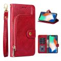 Magnetic Deduction Protective Case For Realme C11 Casing Flip Cover Leather Card Slot Wallet Phone Case Stand Zipper Pouch. 