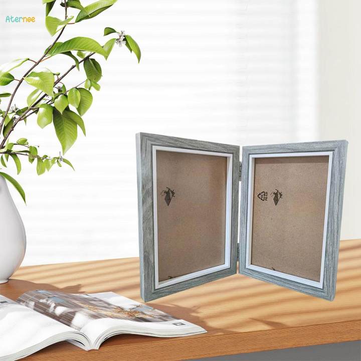Folding Photo Frame Decorative Hinged Photo Frame for Entrance Desk Table