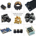 Practical product M2 M3 M4 M5 Female Thread Knurled Brass Threaded Insert Embedment Nut for 3D Printing Threaded Heat Set Inserts.