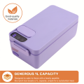 Heated Lunch Box Electric Lunch Box Self Heating Lunch Box Cordless Rechargeable 304 Food-Grade Stainless Steel 1L B. 