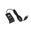 Compact USB fingerprint attendance system sensor - black.