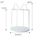 cake stand bowknot showcase dessert pastry display wedding white.