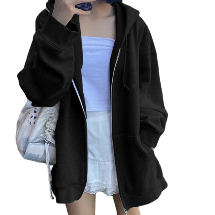 Ins%20Super%20Hot%20Sweater%20Women's%20Spring%20and%20Autumn%20oversize%20Hooded%20Thin%20Coat%20Korean%20Fashionable%20Student%20Loose%20Top%20Cardigan%20-%20Image%206