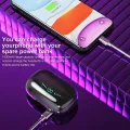 Wireless Bluetooth Earphone IPX7 Waterproof Smart Touch Earbuds Headset LED Display Headphone with 1800mAh Charging Box. 