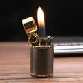 New Small Fat Dwen Compact Mini Metal Inflatable Open Flame Wheel Lig_hter.