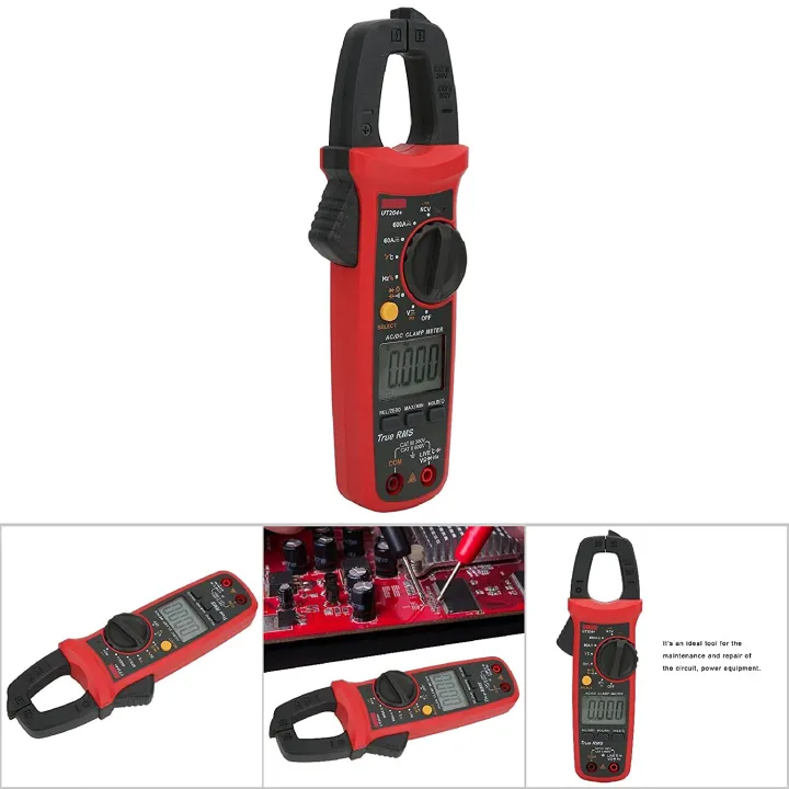 UNI-T%20UT204+%20Digital%20Clamp%20Meter%20AC/DC%20Current%20Tester%20(600A)%20True%20RMS%20Auto%20Range%20Temperature%20Measurement%20High%20Precision%20Multimeter%20-%20Image%203