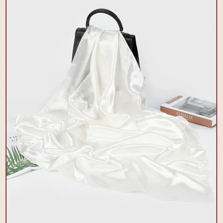90*90cm%20Solid%20Color%20Satin%20Square%20Scarf%20Fashion%20Beach%20Women%20Head%20Wrap%20Spring%20Summer%20Shawl%20Ladies%20Foulard%20Bandanna%20Muffler%20Hijab%20-%20Image%204