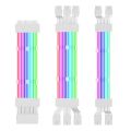 Jumpeak Computer 18AWG ARGB Sync PSU Power Supply Extension Cable Kit ATX 24PIN VGA GPU PCI-E 8PIN 6Pin RGB PC Module Cables. 