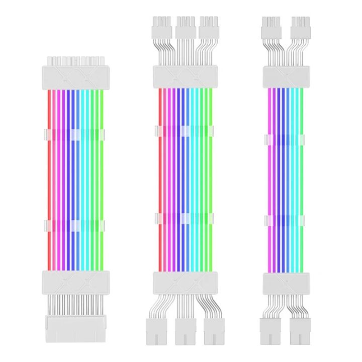 Jumpeak%20Computer%2018AWG%20ARGB%20Sync%20PSU%20Power%20Supply%20Extension%20Cable%20Kit%20ATX%2024PIN%20VGA%20GPU%20PCI-E%208PIN%206Pin%20RGB%20PC%20Module%20Cables%20-%20Image%206