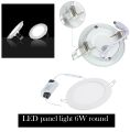 6W Round LED Panel Light For Home, Office, Restaurant. 