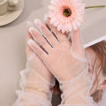 70cm Women Lace Gloves Mesh Tulle Gloves Lady Summer Sunscreen Mittens For Driving Long Gloves Tulle Elbow Wedding Party Bride Dress Glove.
