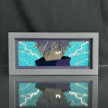 Paper Cut Shadow Box Jujutsu Kaisen Sukuna Led Light for Bedroom Desk Decor Manga Birthday Gift Table Lamps Satoru Gojo Lightbox. 