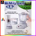 Miyako 3 in 1 Blender with juicer Filter 1.6 Liter Capacity 408 B. 