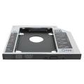 DI- 2.5  Universal 9.5mm SATA CD/DVD-ROM Optical Bay 2nd HDD Hard Drive Caddy T. 