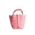 TOGO first layer cowhide h's vegetable basket 2024 new fashion soft cowhide bucket bag handbag.