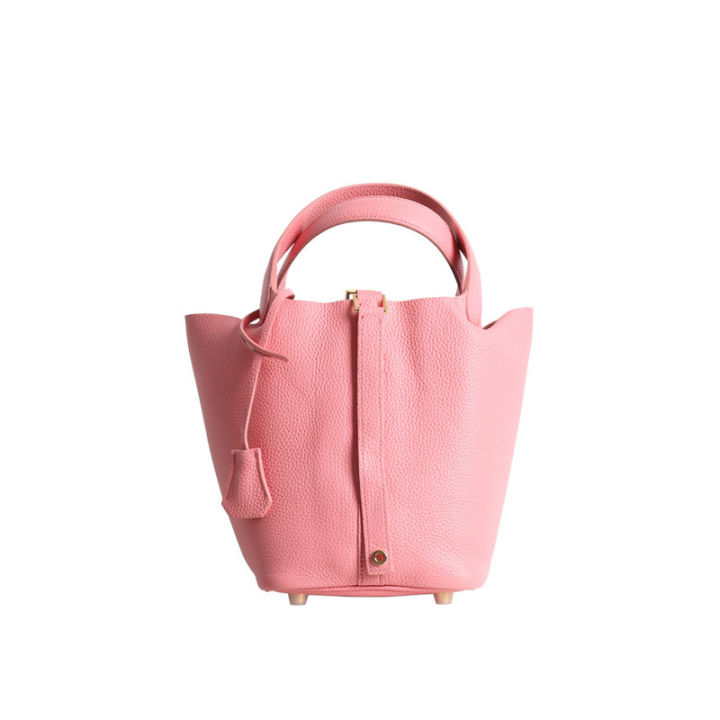 TOGO%20first%20layer%20cowhide%20h's%20vegetable%20basket%202024%20new%20fashion%20soft%20cowhide%20bucket%20bag%20handbag%20-%20Image%205