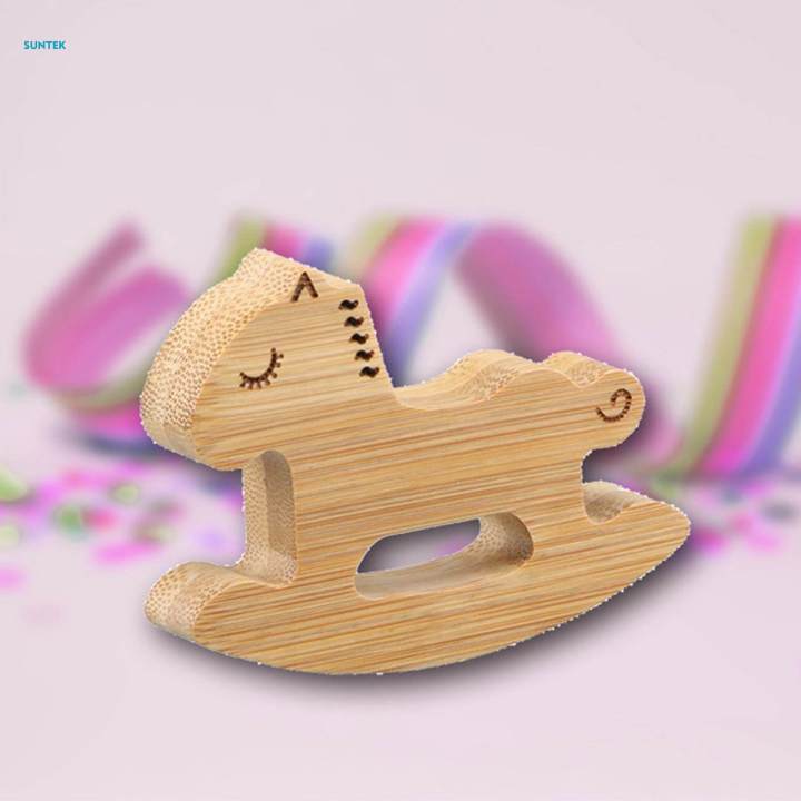 Cartoon Horse Phone Holder Wooden Phone Stand Mount Decoration