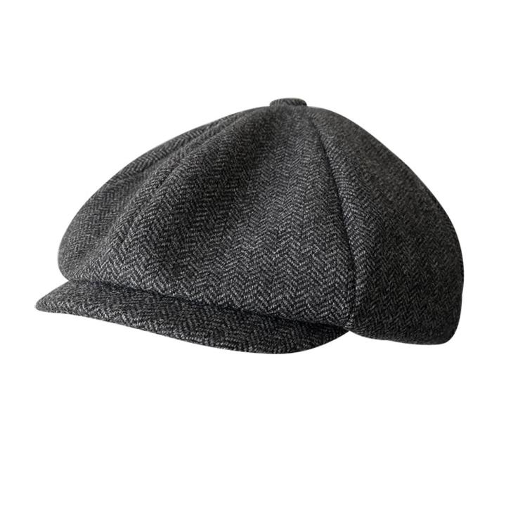 Men's Brand Caps Hats With Blade Men's Vintage Cap Herringbone Newsboy Hats Casual Women Spring Autumn Berets BLM311
